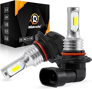 RIDROID 9005/HB3/9011/9145/9140/H10 LED Fog Light Newest Version 3570 CSP-Chips, 6000K Led Headlights, IP68 Waterproof Headlights Bulb, All-in-One Kit Fog Lights, Pack of 2