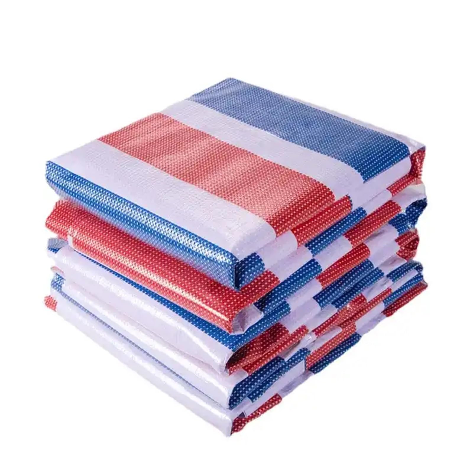 Bâche PE plastique imperméable bleu orange pour toile d'étang et camion 3x5m