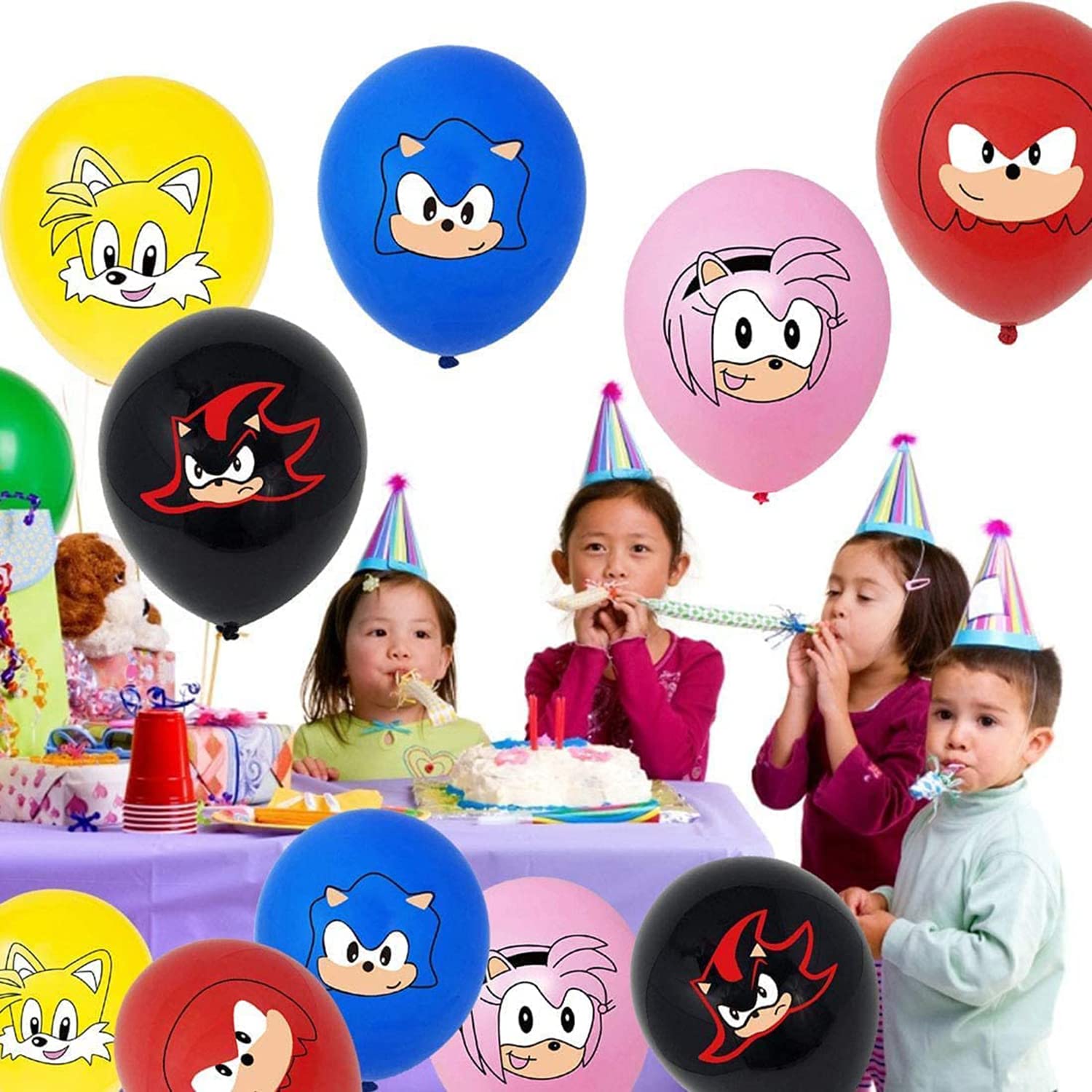 Sonic Birthday Party Supplies, 8PCS Yard Signs With Stakes, Outdoor - View #2