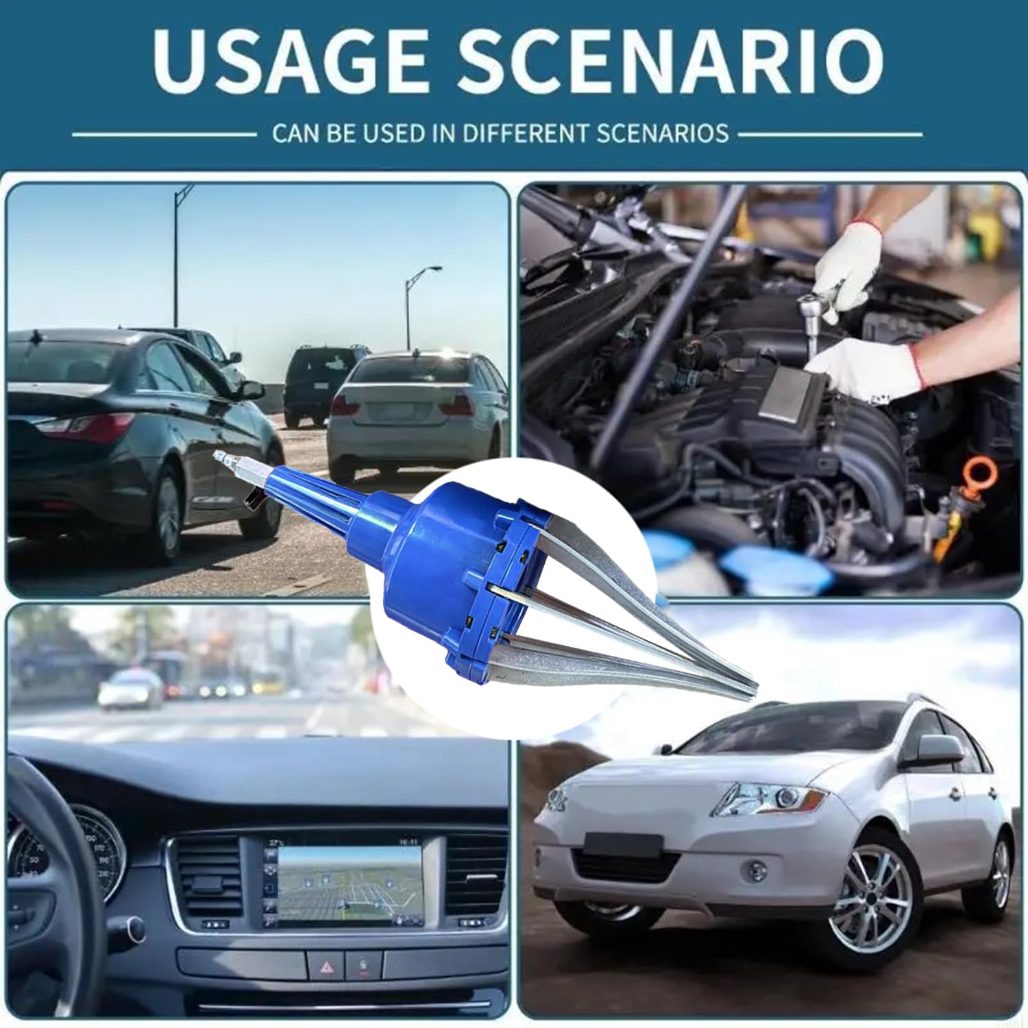 Divaricatore Per Cuffie Per Assali 20-120 mm,Espansore Per Stivale Del Giunto Omocinetico Pneumatico Universale,Divaricatore Pneumatico Per Giunti Cv,Per La Riparazione Degli Assali Delle Auto(Blu)