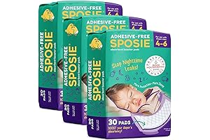 Overnight Size 4 Diaper Saver: Sposie Booster Pads for Leak Prevention