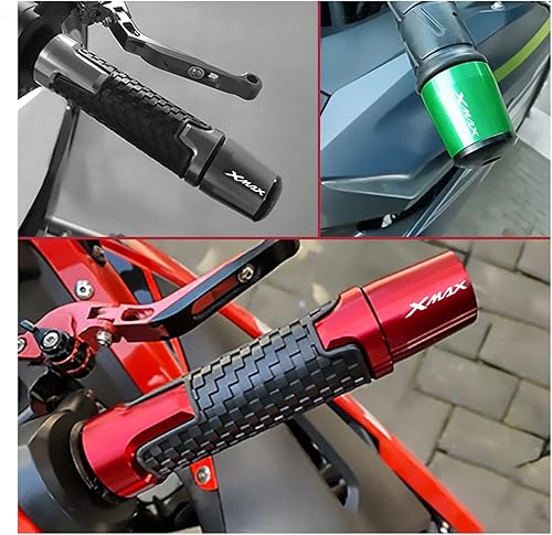 Miniatura 10 de Motorcycle Motorcycle Handlebar Counterweight Grips Ends 78'' 22mm Handle Bar Cap Hand Grips Bar End Plug for Xmax 300 400 125 250 Handle end