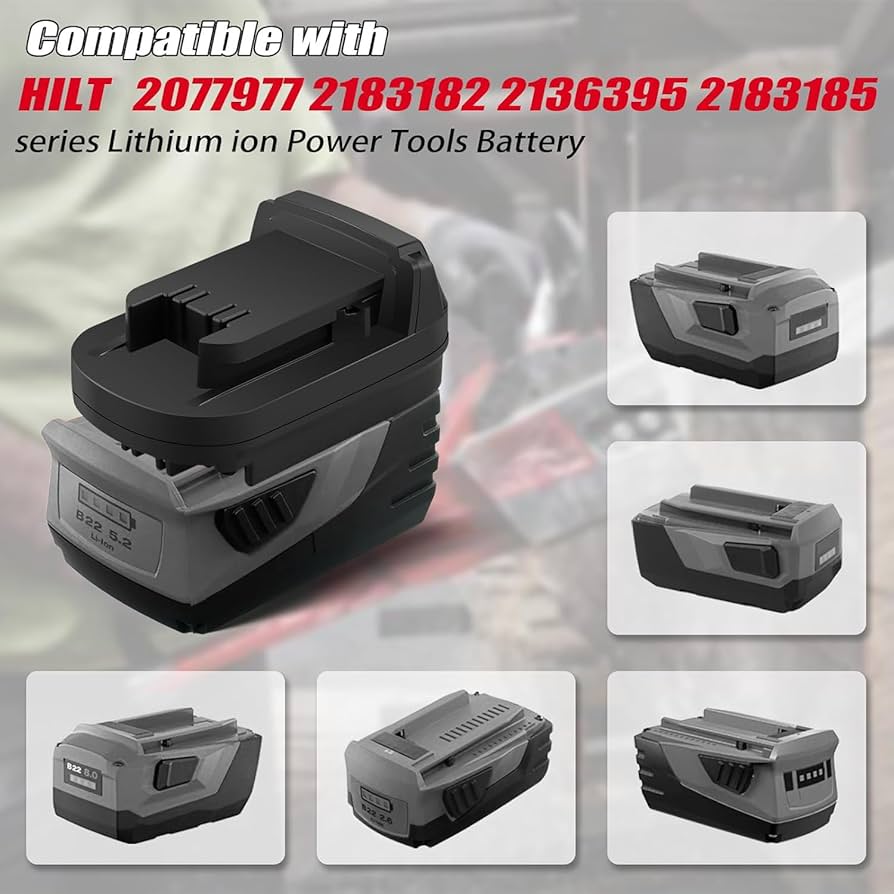 マキタ工具用HILTIバッテリーアダプター　B22 3.0 Amazon.co.jp: DEWDYS Hilti - M18バッテリー用アダプター