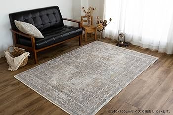 限定値下げ　ヴィンテージラグ　縦245x 横72cm  厚み約10mm Amazon | サヤンサヤン ヴィンテージ風 クラシック柄 シャルム