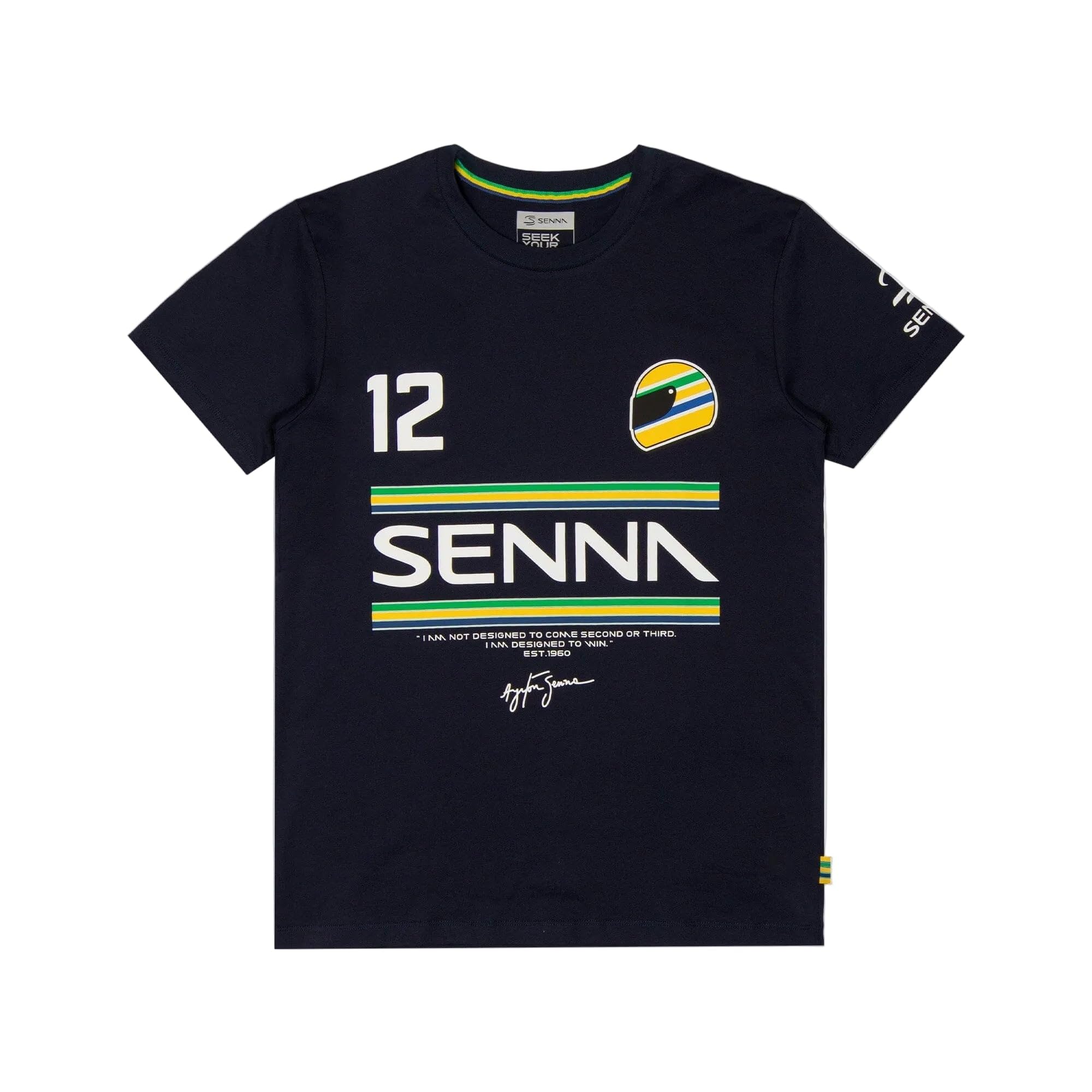 Ayrton Senna F1#12 Stripe T-Shirt