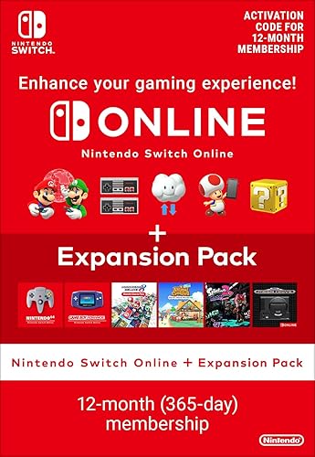 Nintendo Switch Online + Expansion Pack (Individual Membership) - Standard | Nintendo Switch - Download Code - Nintendo Switch - Download Code - Individual