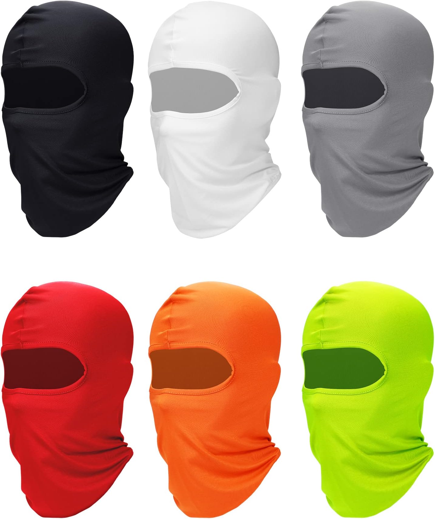 6 Pcs Ski Mask Cover Balaclava Full Face Mask Summer Face Cover UV Windproof Balaclava for Men Women Outdoor Sports