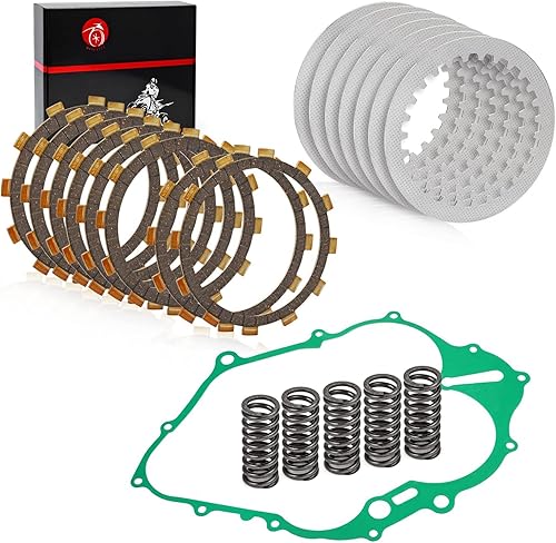 Miniatura 3 de MOTO1988 Juego de placas de fricción de embrague, junta y muelles compatibles con Yamaha Raptor 660 660R 2001-2005