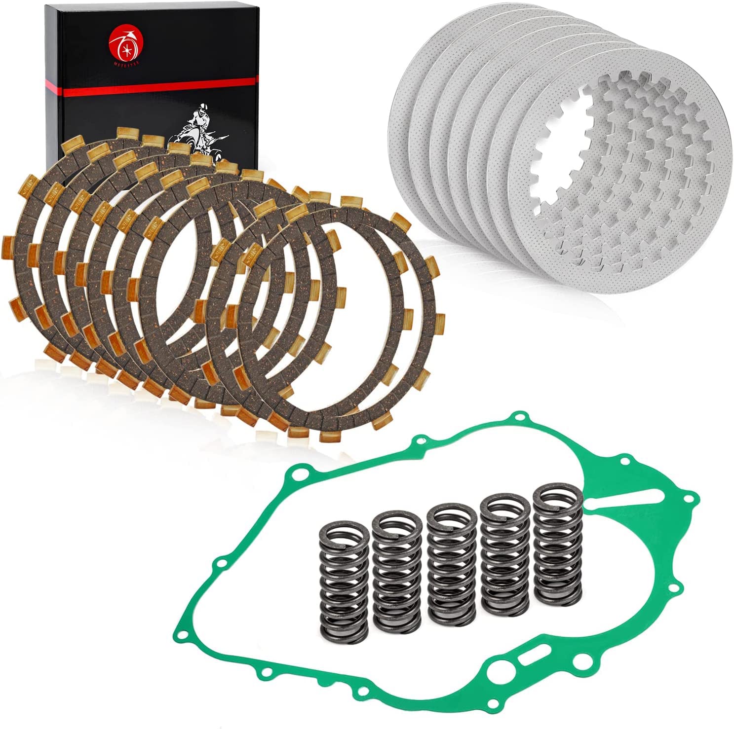 Kit de placas de fricción de embrague y junta y muelles para Yamaha Raptor 660 660R 2001-2005