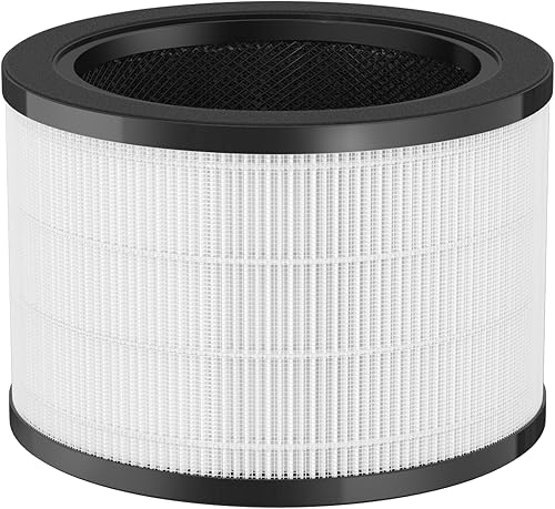 Paquete de 2 filtros de repuesto H7121101 compatibles con el purificador Govee H7121, H13 True HEPA + carbón activado de alta eficiencia + prefiltros