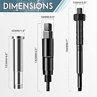 Vista 2 de Extractor de bujías, kit de herramientas de extracción de bujías rotas compatible con Ford Triton 5.4L 3 válvulas (2 herramientas)