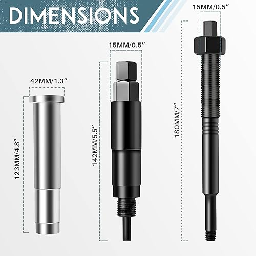 Miniatura 2 de Extractor de bujías, kit de herramientas de extracción de bujías rotas compatible con Ford Triton 5.4L 3 válvulas (2 herramientas)