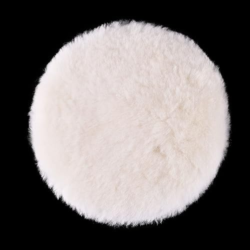 Miniatura 6 de LotFancy Almohadillas de pulido de lana de 5 pulgadas, paquete de 2 almohadillas de pulido automático para automóvil, utilizadas con