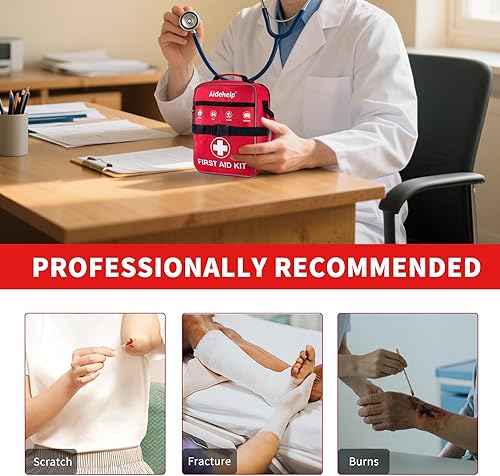 Miniatura 6 de Kit de primeros auxilios de primera calidad de 520 piezas, kit médico de emergencia grande para supervivencia, automóvil, hogar, viajes, camping,