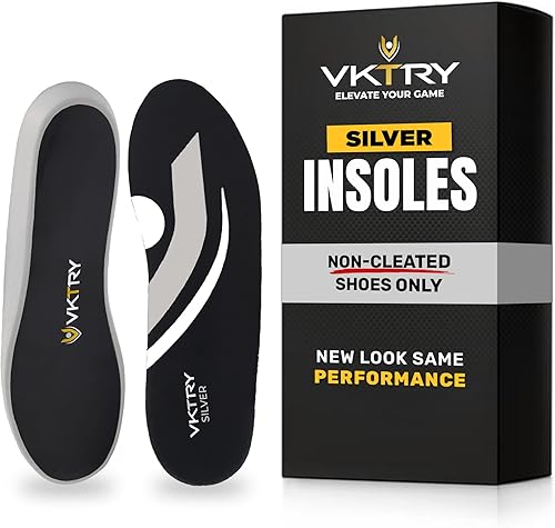 VKTRY Plantillas Silver Performance  Insertos compuestos de fibra de carbono para atletas  Ligero, soporte de arco estructurado, absorción de
