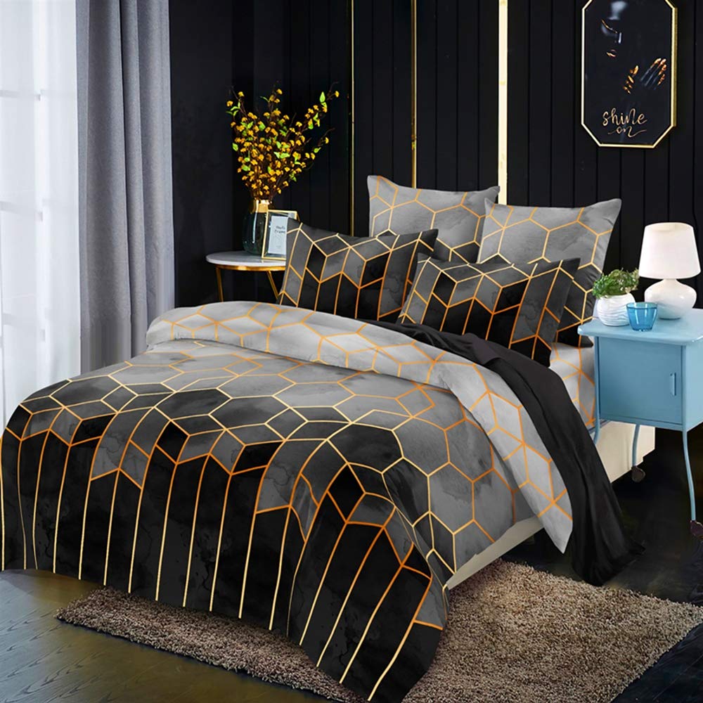 Housse de couette géométrique 220 x 240 cm pour transformer l'ambiance de votre chambre