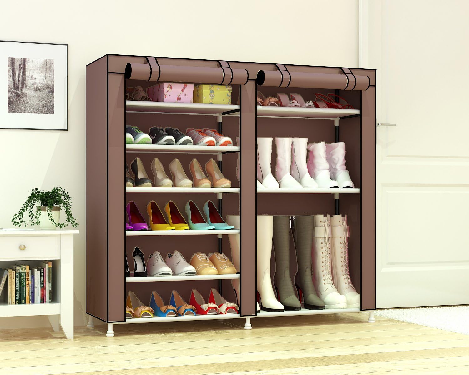 shoe rack boots