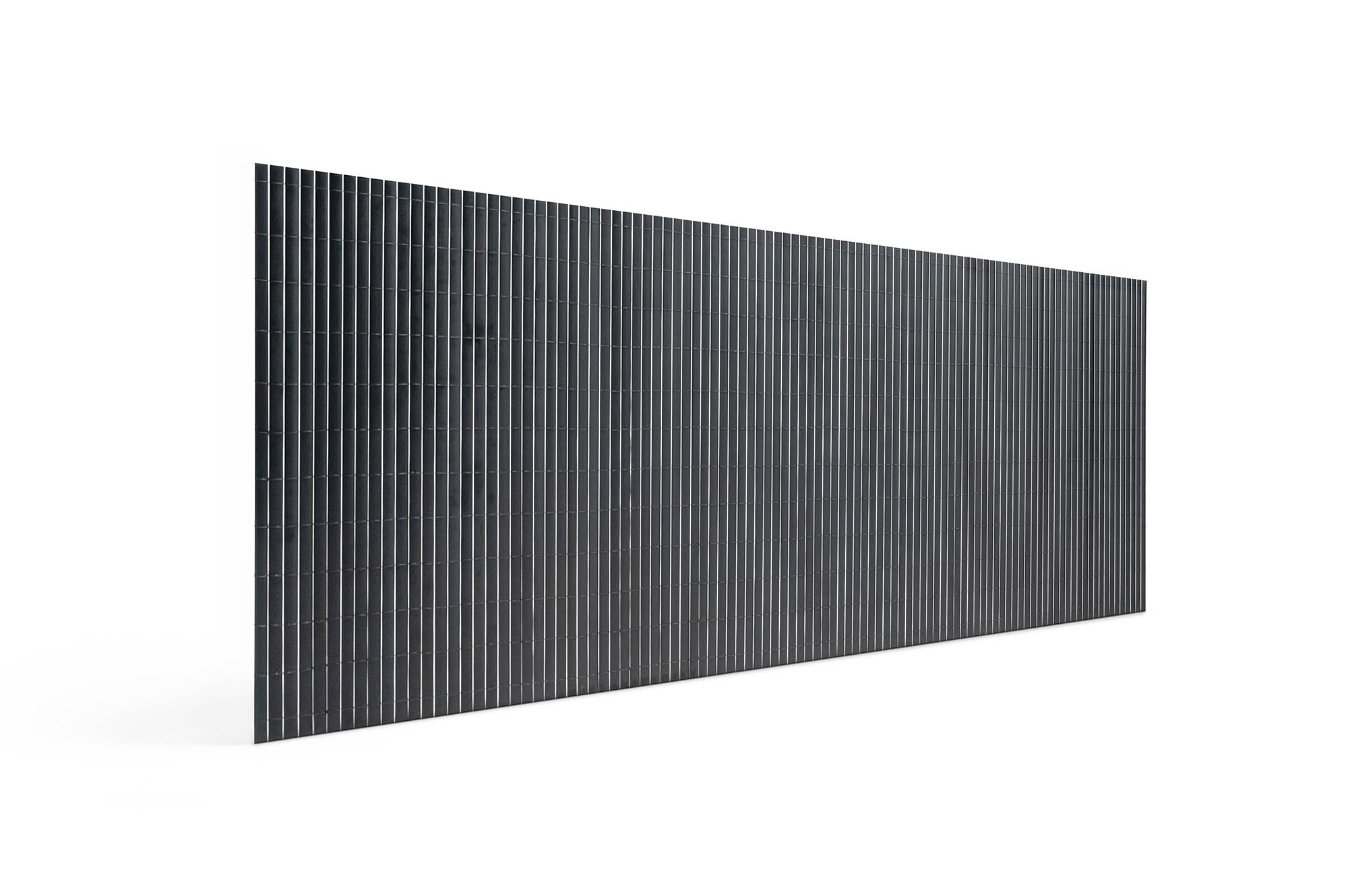 CASANOOV Canisse PVC VISO 3x1,2 m 3,6 m² Gris Anthracite Brise Vue Occultation 95% Lames 30 mm Résistant UV Haute Qualité Balcon Terrasse Durable Densité 1,6 kg/m² Fil Métallique Renforcé