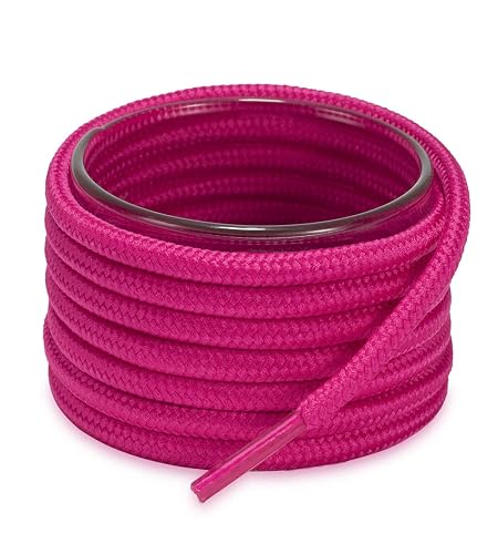 Shoemate Solid Color Round Shoe Laces for Sneakers, Boots and Athletic Shoes, Shoe Strings