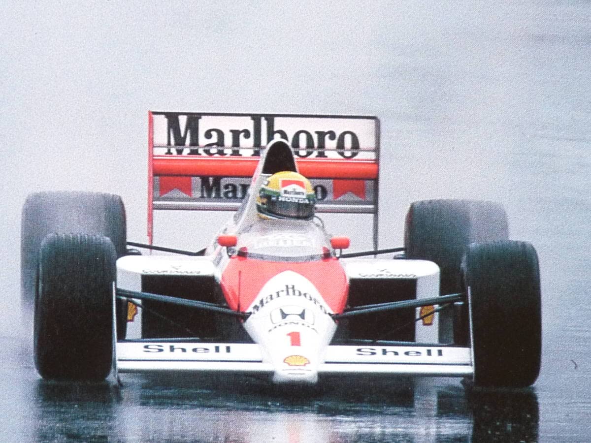 Amazon.co.jp: アイルトンセナ追悼記念ポスター F1 1989年第16戦（最終
