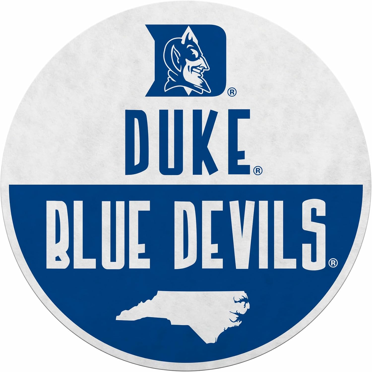 Rico Industries NCAA Duke Blue Devils Classic Shape Cut Pennant - Home and Living Room Décor - Soft Felt EZ to Hang