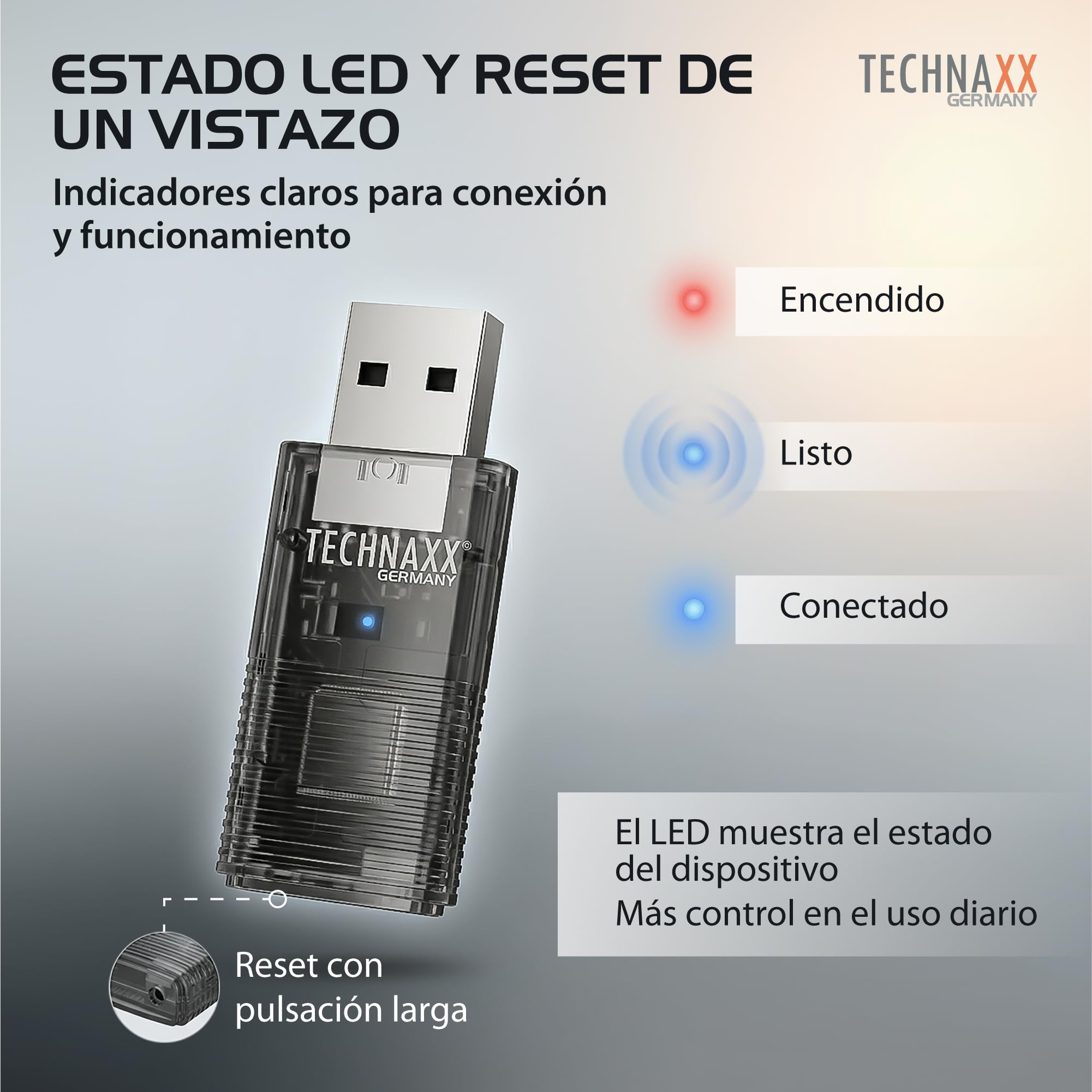 Technaxx Adaptador CarPlay Inalámbrico & Android Auto Inalámbrico – Conversión de Cableado a Inalámbrico, WiFi 2,4/5GHz & Bluetooth 4.2, Plug & Play con Adaptador USB-C y 90° – TX-346