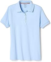 Vista 1 de French Toast Girls' Short Sleeve Picot Collar Polo School Uniform Shirt (Standard and Plus)