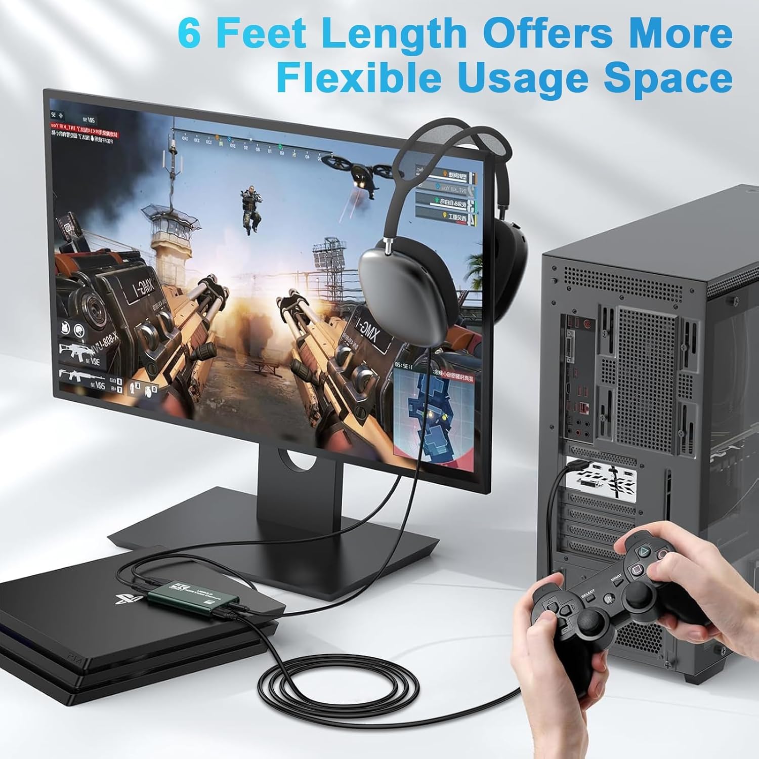 USB to USB Cable 6FT,High-Speed 3.0 Type A Male to Type A Male Cable Double End Data Transfer Cord for Computer PC Laptop Printer Scanner Hard Drive Enclosures DVD Player Monitor TV Laptop Cooler Hub image 6 of 7 B0DYP4C8BF