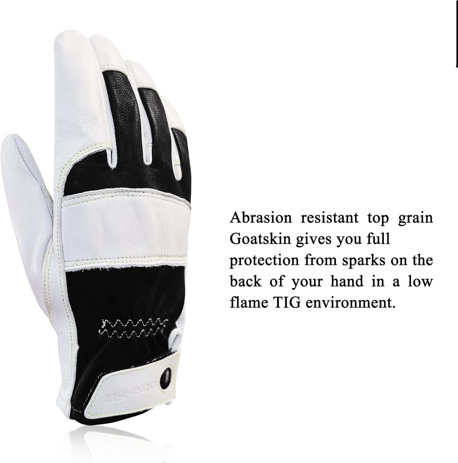 TIG Welding Gloves, High Dexterity Premium Goatskin, Spark-Resistant, True Fit - Image 4