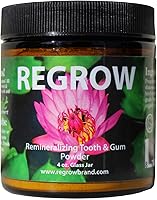 REGROW Remineralizing Tooth Powder: Natural Fix for Sensitive Teeth & Gums, Whiter Smile, Yogurt-Activated Formula