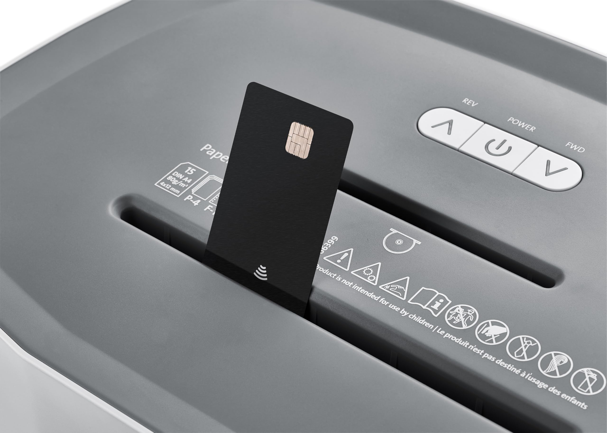 Dahle PaperSAFE PS 380 Trituradora de papel 15 hojas P4 corte en partículas 25 L gris