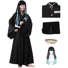 Muichirou Cosplay Costume Halloween Kimono Uniform Full Set Adult Dress up Outfits Costume with Wig