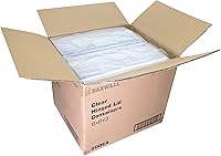 Vista 1 de Daxwell 8 x 8 x 3 pulgadas con bisagras de plástico (OPS) recipientes para llevar, microondas, E10005891 (caja de 200)