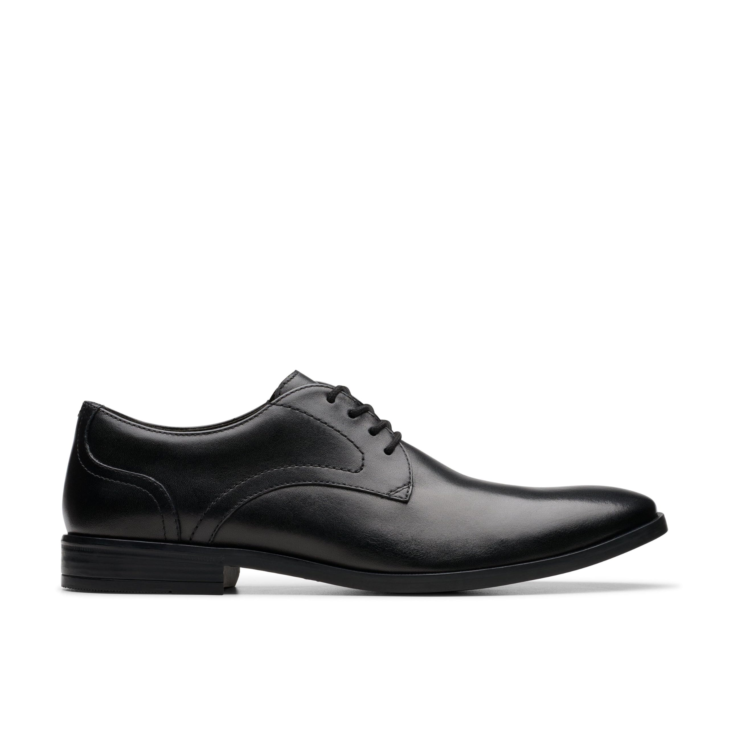Clarks Men's Brandon Lace, Black Leather, 7 UK