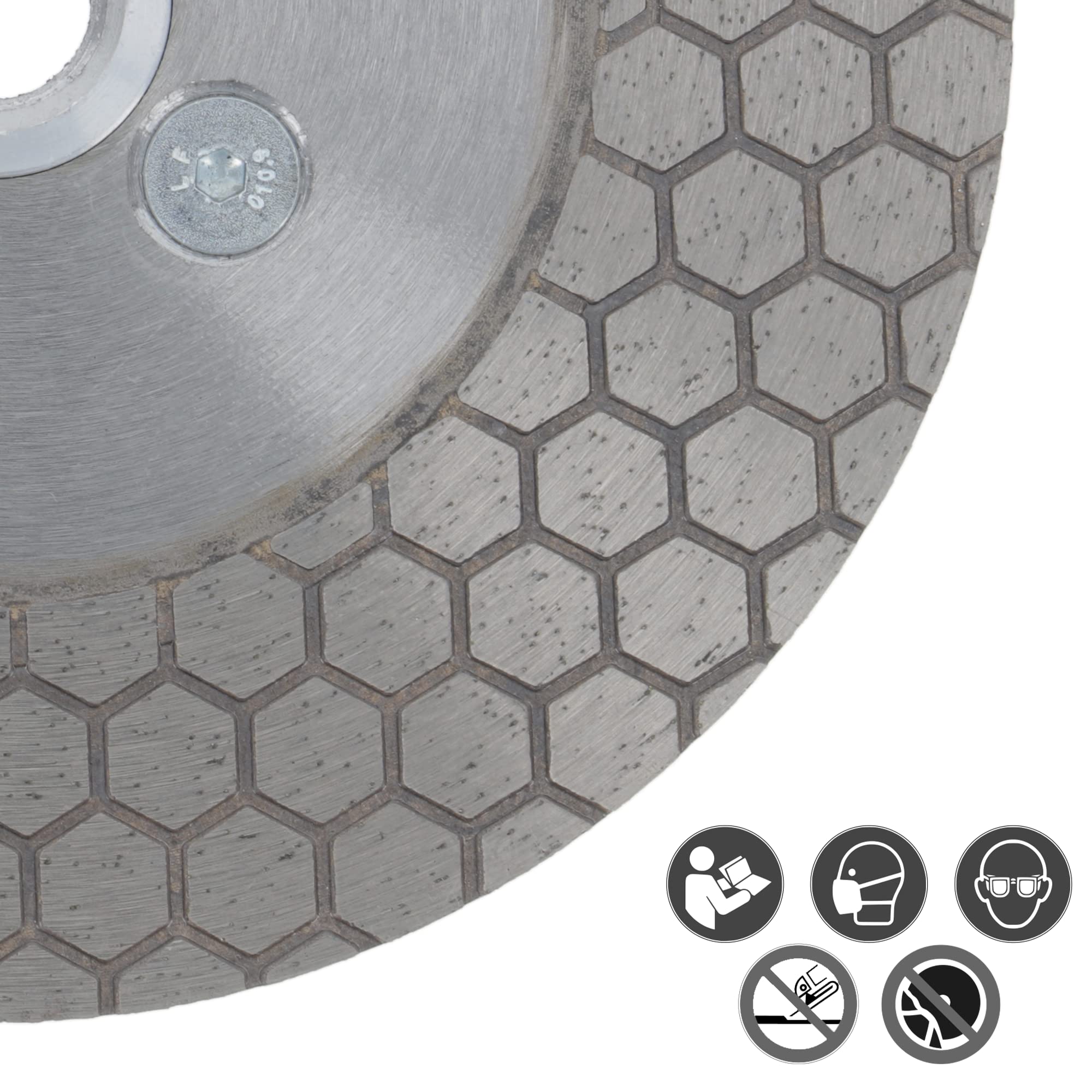PRODIAMANT Jolly Disco Diamantato 125 mm x M14 - per piastrelle, gres porcellanato, ideale per smussatura, taglio a 45°, sbavatura e separazione, adatto a smerigliatrice angolare
