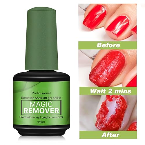 Miniatura 3 de Removedor de esmalte de uñas de gel 2 unidades removedor de esmalte de gel removedor profesional de esmalte de uñas elimina la imprimación