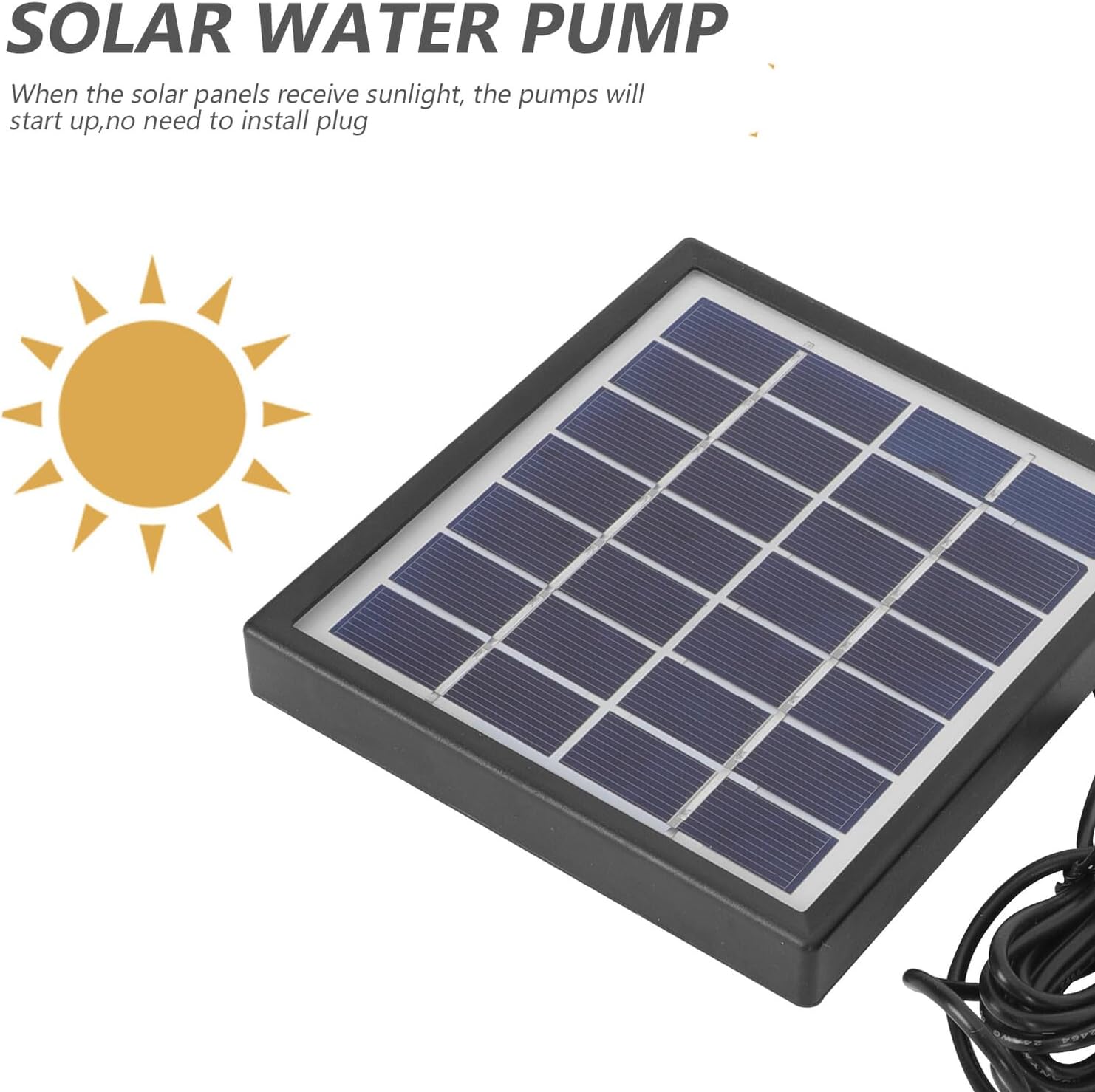 Solar Fountain Water Pump with Sprayers for Outdoor Garden and Pond Solar Floating Water Fountain Pump Kit with Submersible Design