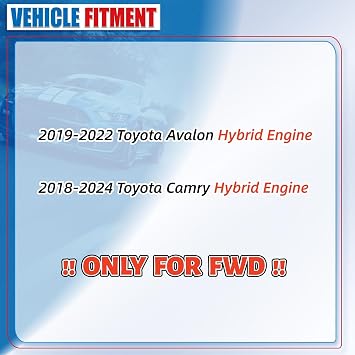 CV Joint Axle Shaft Front Right Compatible with 2019 2020 2021 2022 Toyota Avalon 2018-2024 Toyota Camry FWD Hybrid Engine CV Axle Assembly Passenger Side NCV69210