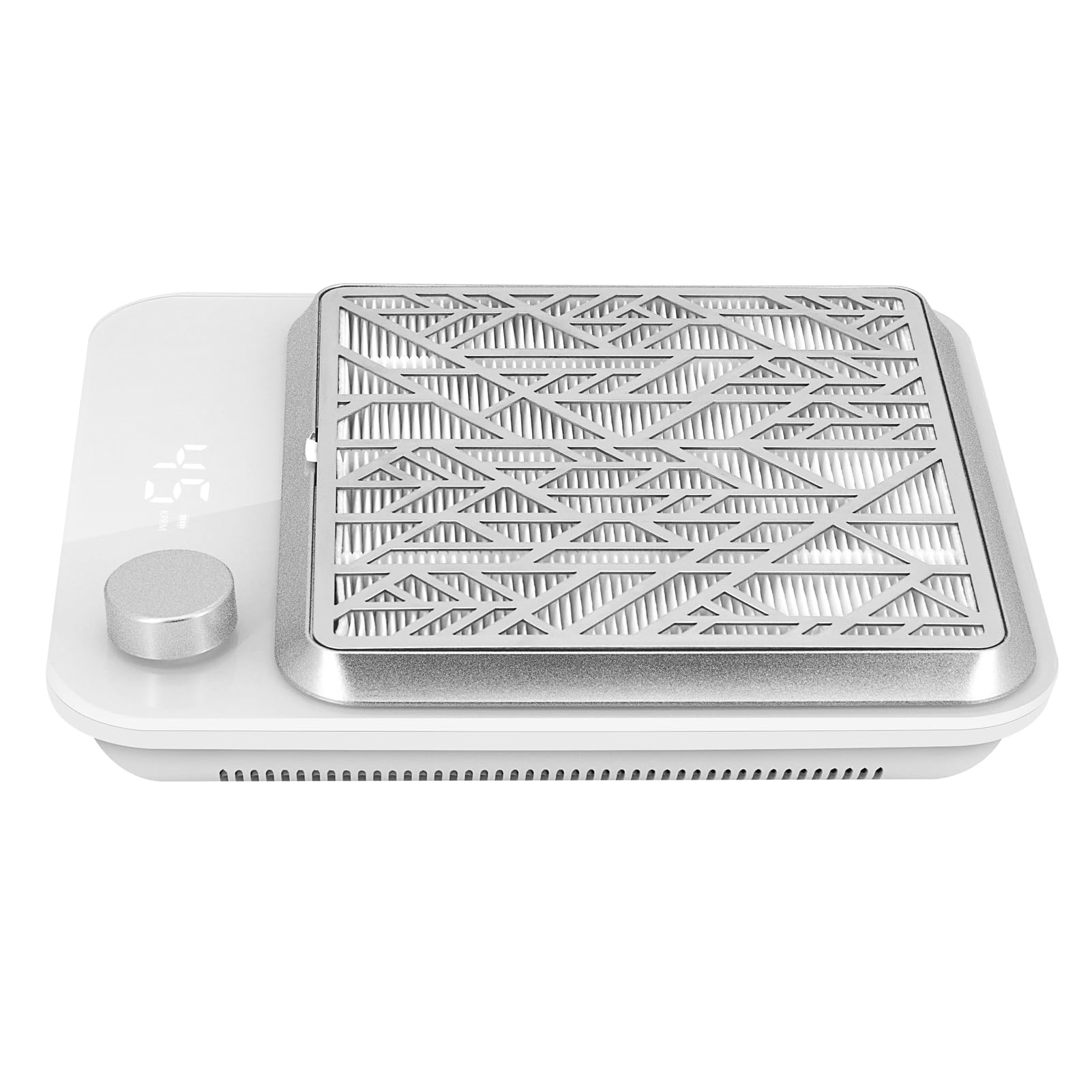 Aspirateur Ongle Rechargeable, Puissant Aspirateur De Table Professionnel Pour Ongles, Aspirateur De Manucure, Aspiration Réglable, Blanc-NDC3