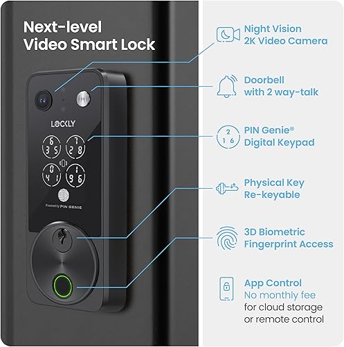 Miniatura 3 de Lockly Cerrojo de seguridad de la serie Vision Zeno - PGK798HKMB