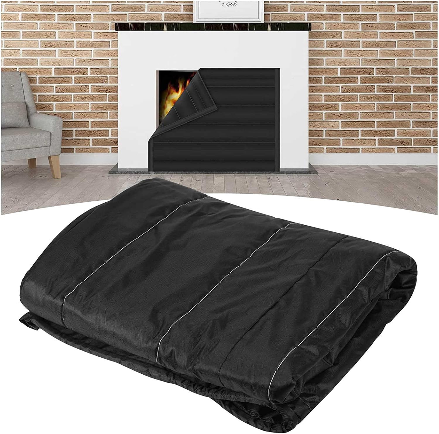 Fireplace Blanket,Fireplace Blocker Blanket for Stop Heat Loss