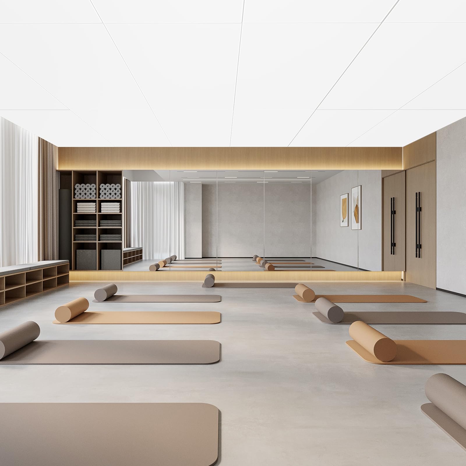 VEVOR Pannelli per Controsoffitto 605 x 1213 mm Pannelli per Soffitto Confezione 10, Buona flessibilità, Facile Installazione, Rivestimento per Soffitto per Decorazione di Casa/Ufficio, Bianco Liscio