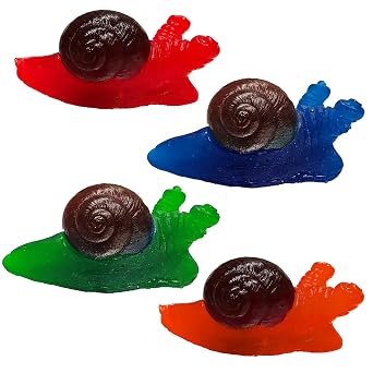 World's Greatest Gummy - Sweet and Slimy Snails | Created by The Gummy Bear Guy | Cherry, Orange, Green Apple, and Blue Raspberry with Cola Shells
