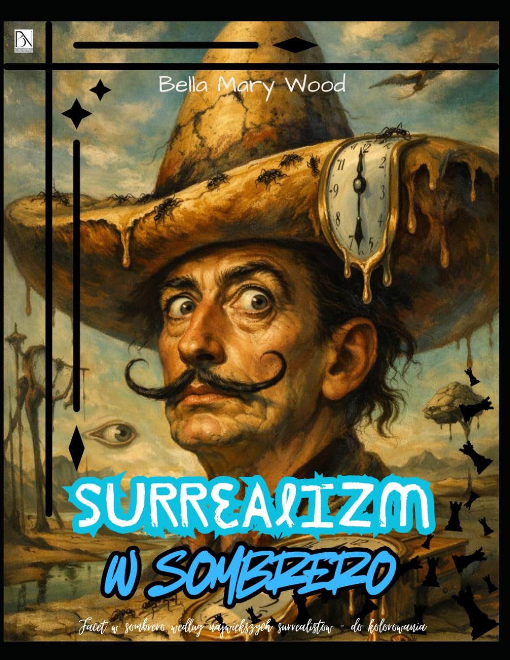 Surrealizm w Sombrero, czyli Facet w sombrero według największych surrealistów - do kolorowania: książka sztuka rysowania