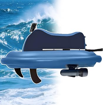 Foldable Inflatable Electric Underwater Scooter Jet Ski - 500w Electric Motor Jet Boat W/Remote 9-Speed, 3-7km1.86 Mph-4.35mph/H | for Pool/Lake/Ocean OnlyBoat