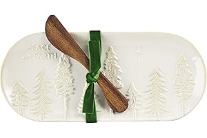 White Stoneware Christmas Everything Dish