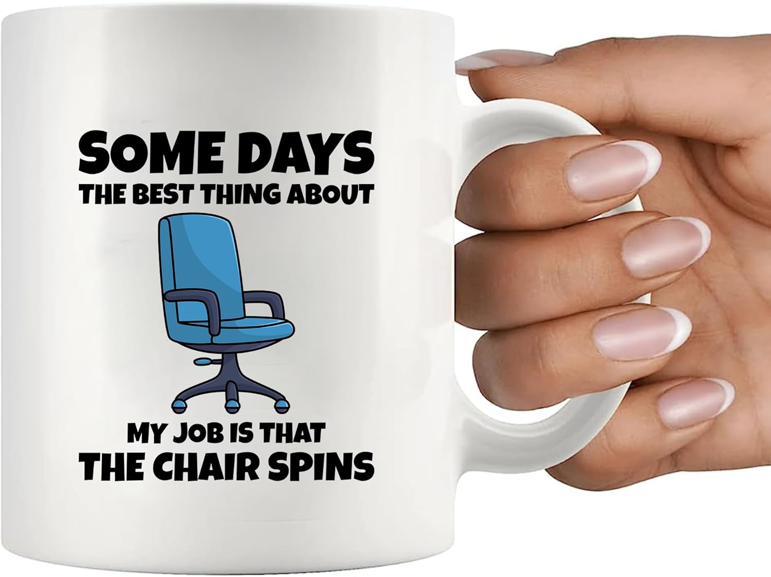 Panvola Office Humor Quote Gifts The Best Thing About Is The Chair Spins Funny Gifts For Office Coworker Boss Ceramic Tea Cup Coffee Mug 11 oz - Image 7