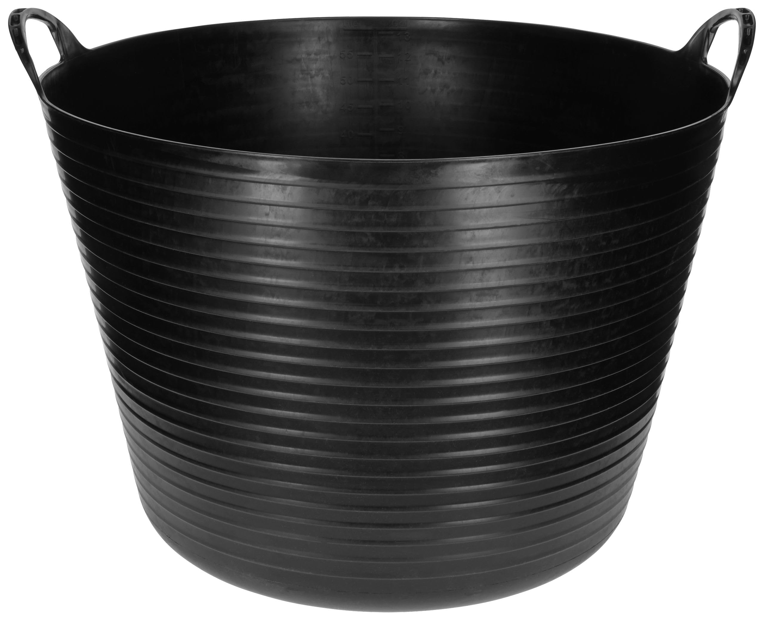 Kerbl Trog FlexBag 3228268 Black (Flexible Feeding Trough, Cereal Bowl, Capacity 60 Litres, Feeding Bucket with Two Handles)