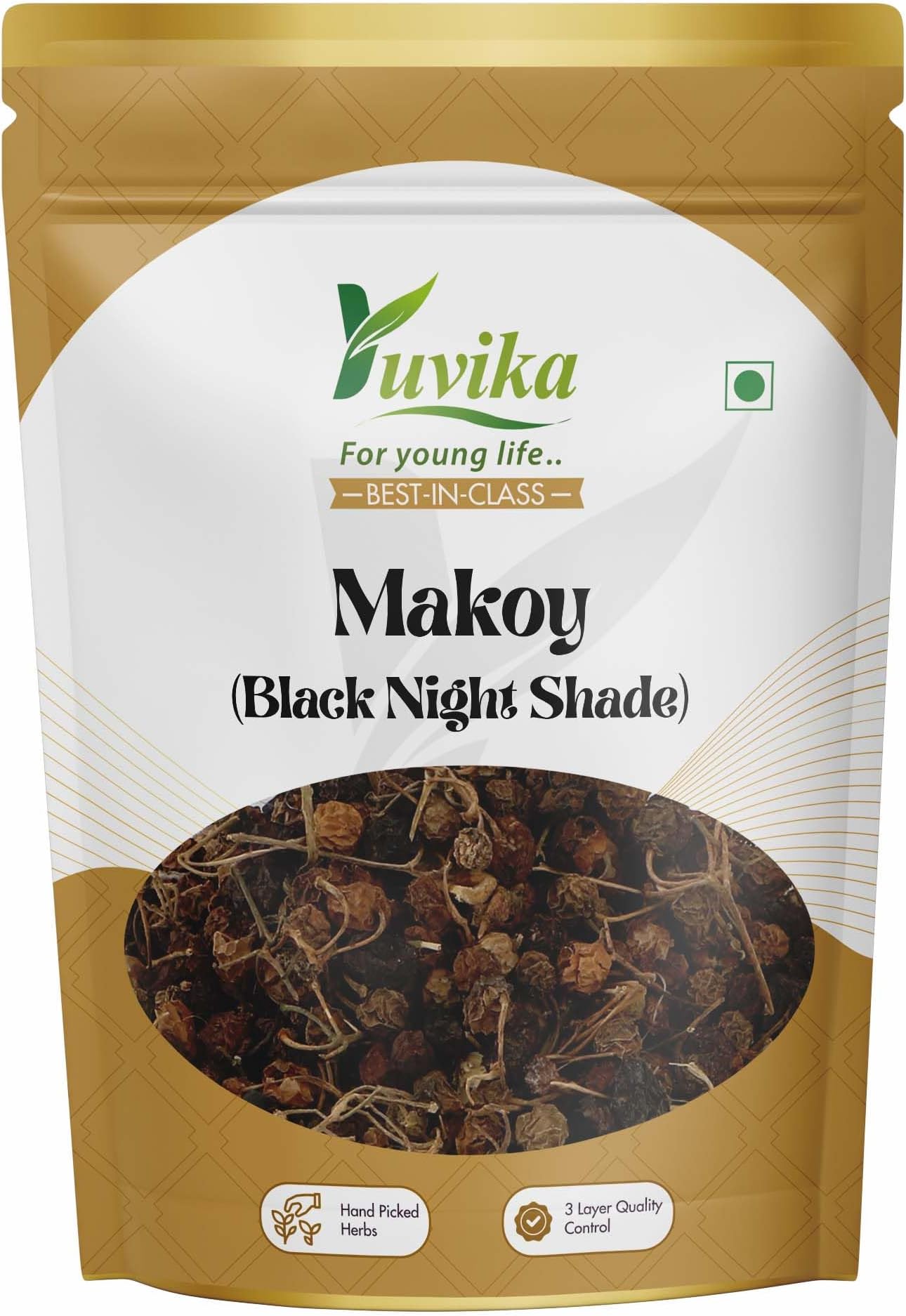 YUVIKA Makoy - Makoh - Solanum Nigrum - Black Night Shade (100 Grams)