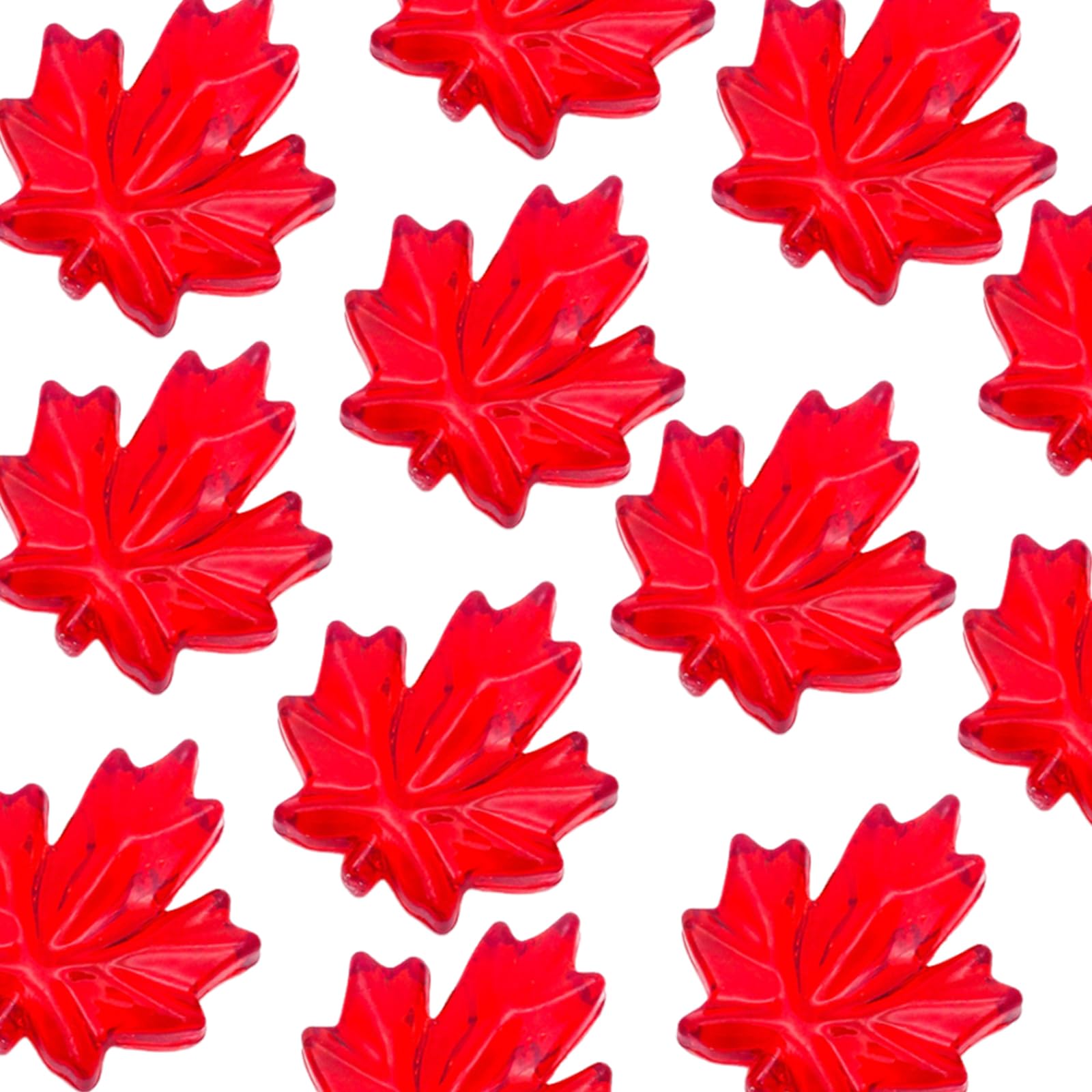 X-Institute Of 120 Acrylic Maple Leafs Thanksgiving Decorations Preschool Educational Counting Accessories Party Supplies Maple Leafs Ornament